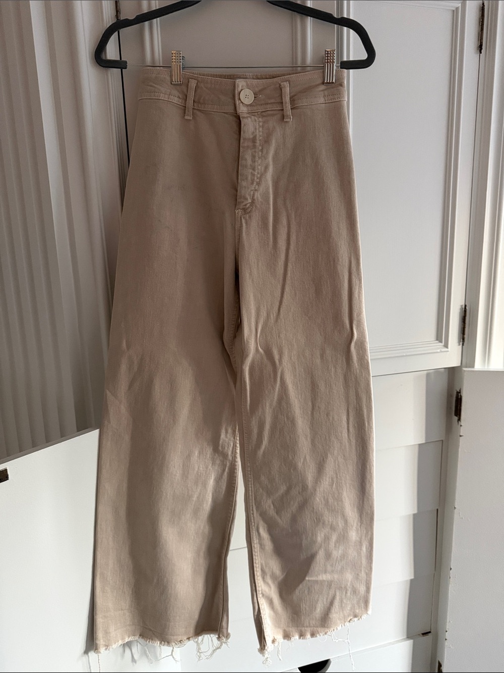 Zara Tan Marine Straight Jeans - size 4